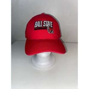 NWT Ball State Cardinals Top of the‎ World Slice Adjustable Hat - Red